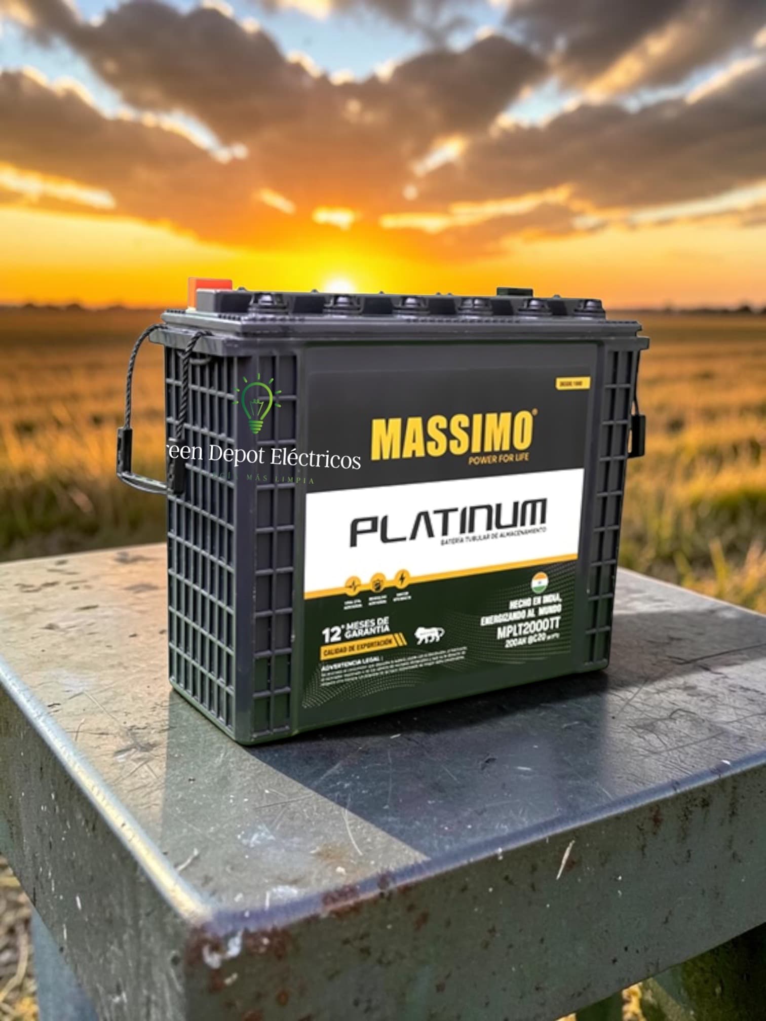 Bateria plomo acido de Ciclo Profundo Massimo 12V 200Ah (C20)