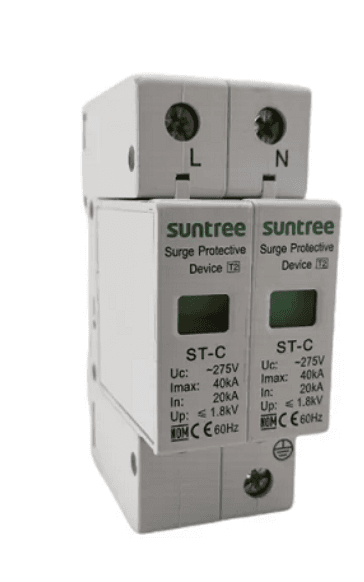 AC SUPRESOR DE PICO PROTECTOR 275-VAC 20-40KA 2P SUNTREE